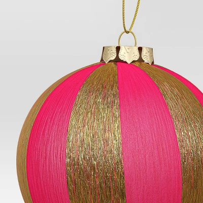 3.5" Christmas Hot Pink Thread Wrapping Ornament - Wondershop™ 2 3.5" Christmas Hot Pink Thread Wrapping Ornament - Wondershop™ - Image 2