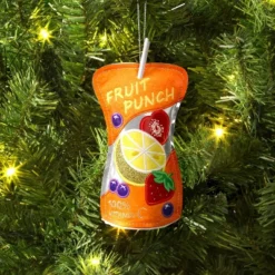 Christmas Fabric Fruit Punch Ornament - Wondershopâ˘
