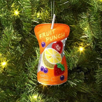 Christmas Fabric Fruit Punch Ornament - Wondershop™ 1 Christmas Fabric Fruit Punch Ornament - Wondershop™