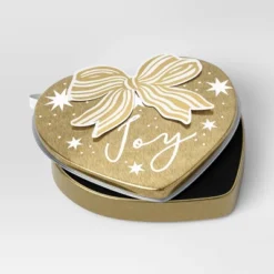 Christmas Wrap Essentials Gold Heart Joy Gift Card Tin - Wondershopâ˘