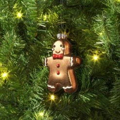 Christmas Glass Gingerbread Man Ornament - Wondershopâ˘