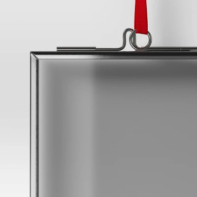 Christmas Silver Metal Photo Frame Ornament - Wondershop™ 2 Christmas Silver Metal Photo Frame Ornament - Wondershop™ - Image 2