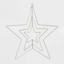 22.5" 287ct LED 3D Silver Star Dewdrop Christmas String Lights Warm White With Silver Wire - Wondershop™ 5 22.5" 287ct LED 3D Silver Star Dewdrop Christmas String Lights Warm White With Silver Wire - Wondershop™ -Wondershop GUEST 1bfcab22 5002 4bad 8f5c bae8b2d55107