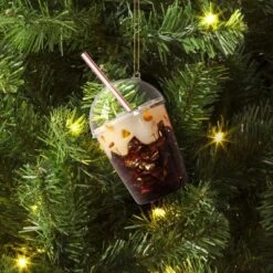 Christmas Glass Iced Coffee Ornament - Wondershopâ˘