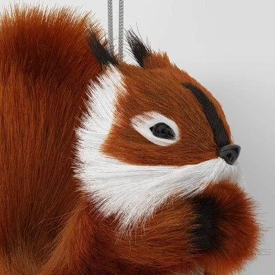 4" Christmas Faux Fur Animals Squirrel Ornament - Wondershop™ 2 4" Christmas Faux Fur Animals Squirrel Ornament - Wondershop™ - Image 2