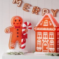 Christmas Lit Blow Mold Gingerbread Man Decor - Wondershop™