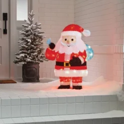 32" Tinsel Santa Christmas Novelty Sculpture Light With 4 Interchangeable Faces - Wondershop™ -Wondershop GUEST 387ccf35 7cdb 47d3 b44f 7c9161414aba