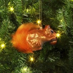 3.5" Christmas Glass Squirrel Ornament - Wondershopâ˘