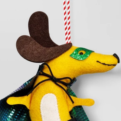 5.25" Christmas Fabric Superhero Ornament Dog - Wondershop™ 2 5.25" Christmas Fabric Superhero Ornament Dog - Wondershop™ - Image 2