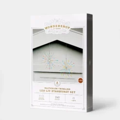 2pk Christmas LED Starburst Novelty 140 Lights Multicolor - Wondershopâ˘