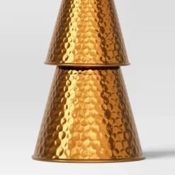 14.25" Hammered Metal Cone Christmas Tree Sculpture - Wondershop™ Gold -Wondershop GUEST 61e7ba61 efa8 4cf9 b4c5 d06bcef68faf