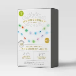 115ct LED High Density Dewdrop Christmas String Lights Color Changing With Silver Wire - Wondershop™ 5 115ct LED High Density Dewdrop Christmas String Lights Color Changing With Silver Wire - Wondershop™ -Wondershop GUEST 621cd732 e7bb 4076 be87 f7f555776857