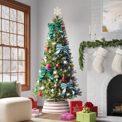 6.75" Christmas Metallic Bow Ornament Teal - Wondershop™ 1 6.75" Christmas Metallic Bow Ornament Teal - Wondershop™