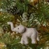 Faux Fur Elephant Christmas Tree Ornament Gray - Wondershop™