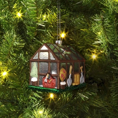 Christmas Glass Green House Ornament - Wondershop™ 1 Christmas Glass Green House Ornament - Wondershop™