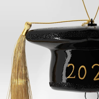 Christmas Glass Graduation Cap Ornament - Wondershop™ 2 Christmas Glass Graduation Cap Ornament - Wondershop™ - Image 2