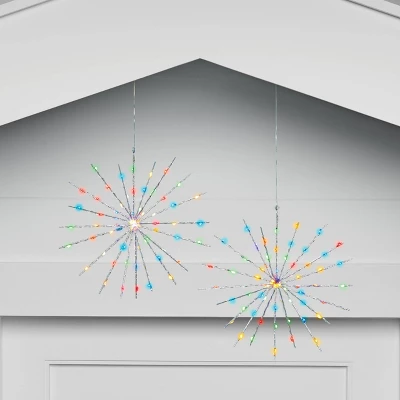 2pk Christmas LED Starburst Novelty 140 Lights Multicolor - Wondershop™ 3 2pk Christmas LED Starburst Novelty 140 Lights Multicolor - Wondershop™ - Image 3