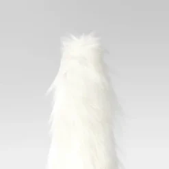 18" Faux Fur Christmas Tree Sculpture - Wondershop™ White -Wondershop GUEST 748319a8 ca42 43c0 92fb e6aa4f02e81e