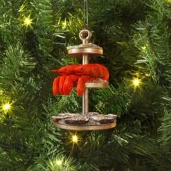 Christmas Resin Seafood Tower Ornament - Wondershopâ˘