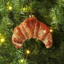 Christmas Glass Croissant Ornament - Wondershopâ˘