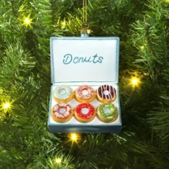 Christmas Glass Donut Box Ornament - Wondershopâ˘
