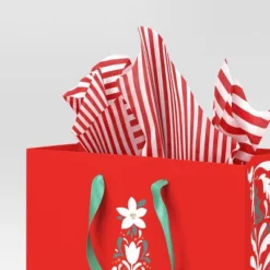 30ct Christmas Tissue Paper Red/White - Wondershopâ˘