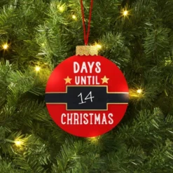 Christmas Wood Circle Countdown Ornament - Wondershopâ˘