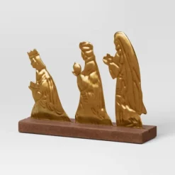 3pc Metal Christmas Nativity Scene Figurine Set - Wondershop™ Gold -Wondershop GUEST 93fcd2f3 984d 4877 893e 02fc8f94efa5