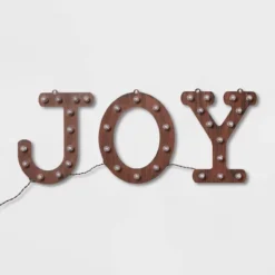 Hanging Lit 'JOY' Sign Brushed Bronze With Warm White Lights - Wondershop™ 5 Hanging Lit 'JOY' Sign Brushed Bronze With Warm White Lights - Wondershop™ -Wondershop GUEST 97ae30fd a11c 47c1 8915 1f1cf78aaf51