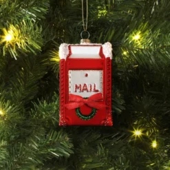 Christmas Glass Mailbox Ornament - Wondershopâ˘