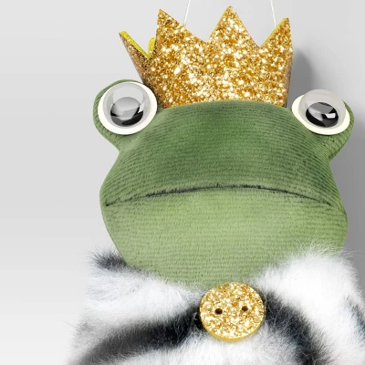 5" Christmas Fabric Frog Prince Ornament - Wondershop™ 2 5" Christmas Fabric Frog Prince Ornament - Wondershop™ - Image 2