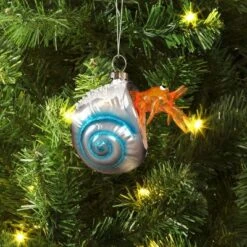 Christmas Glass Hermit Crab Ornament - Wondershopâ˘
