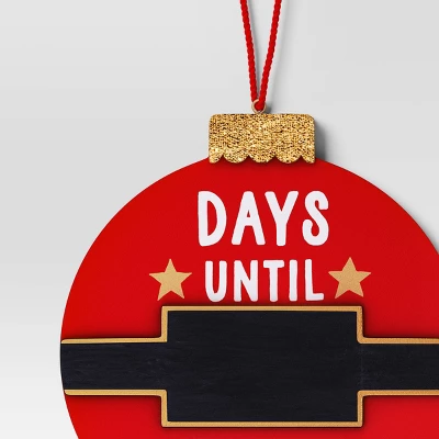 Christmas Wood Circle Countdown Ornament - Wondershop™ 2 Christmas Wood Circle Countdown Ornament - Wondershop™ - Image 2