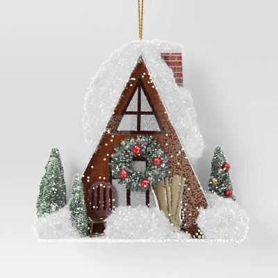Christmas A Frame House Ornament - Wondershop™ 2 Christmas A Frame House Ornament - Wondershop™ - Image 2
