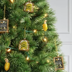 Christmas Gift Ornament Set 3pc Glass Brunch - Wondershopâ˘