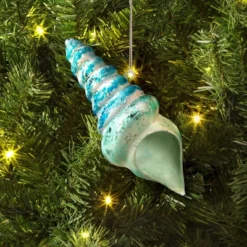 Christmas Blue Sea Shell Ornament - Wondershopâ˘