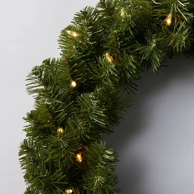 20" Pre-lit Pine Artificial Christmas Wreath Clear Lights - Wondershop™ 3 20" Pre-lit Pine Artificial Christmas Wreath Clear Lights - Wondershop™ - Image 3