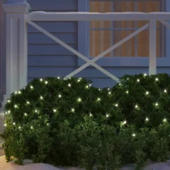 4'x6' Concave LED Christmas Net String Lights With Green Wire - Wondershopâ˘