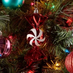 Peppermint Candy Christmas Tree Ornament Red/White - Wondershopâ˘