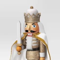Cape Nutcracker Figure Gold Glitter - Wondershopâ˘