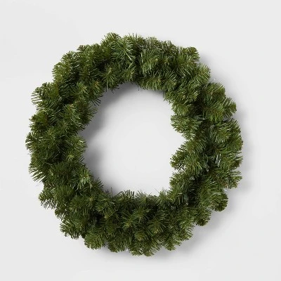20" Pre-lit Pine Artificial Christmas Wreath Clear Lights - Wondershop™ 2 20" Pre-lit Pine Artificial Christmas Wreath Clear Lights - Wondershop™ - Image 2