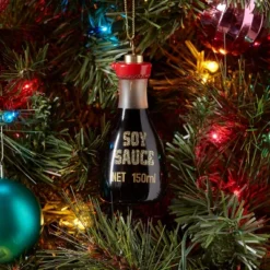 Glass Soy Sauce Bottle Christmas Tree Ornament - Wondershopâ˘