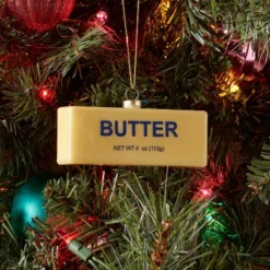 Glass Butter Christmas Tree Ornament - Wondershopâ˘: Novelty Kitchen Decor, Indoor Use