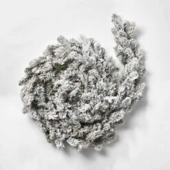 18ft Pre-lit Flocked Cashmere Artificial Christmas Garland Clear Lights - Wondershopâ˘