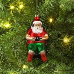 Christmas Santa Playing Video Games Ornament - Wondershopâ˘
