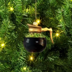 Christmas Glass Coffee Pot Ornament - Wondershopâ˘