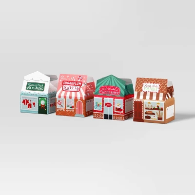 4ct Christmas Gift Boxes Holiday Shoppes - Wondershop™ 3 4ct Christmas Gift Boxes Holiday Shoppes - Wondershop™ - Image 3