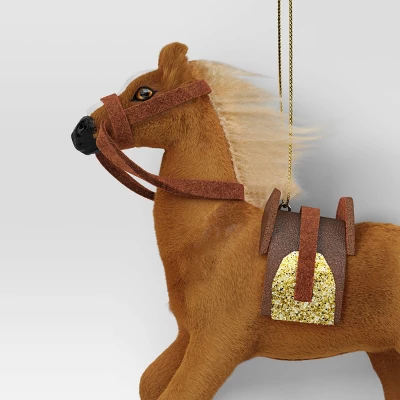 Christmas Fabric Horse Ornament - Wondershop™ 2 Christmas Fabric Horse Ornament - Wondershop™ - Image 2