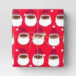 40â 125 Sq Ft Christmas Roll Wrap Santa - Wondershopâ˘