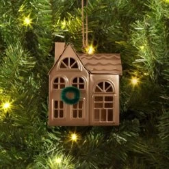 Christmas House Ornament Bronze Finish Single Chimney - Wondershopâ˘